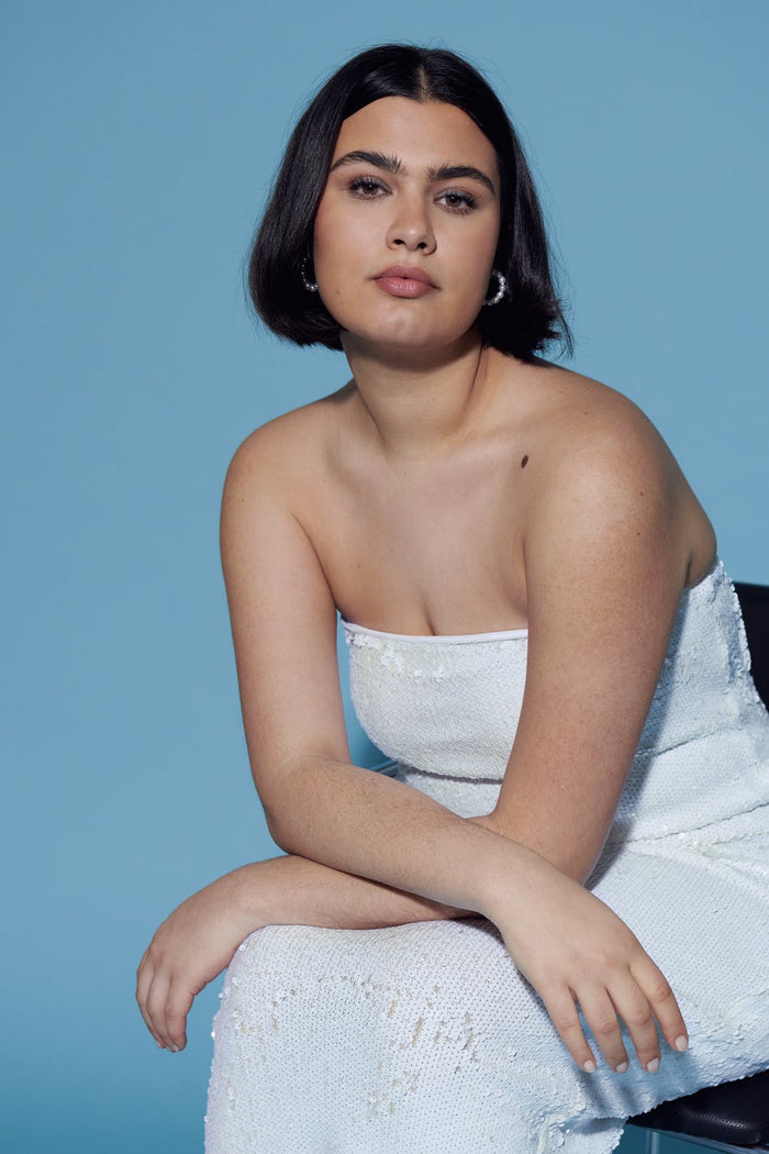 Pallíettu hlýralaus kóll