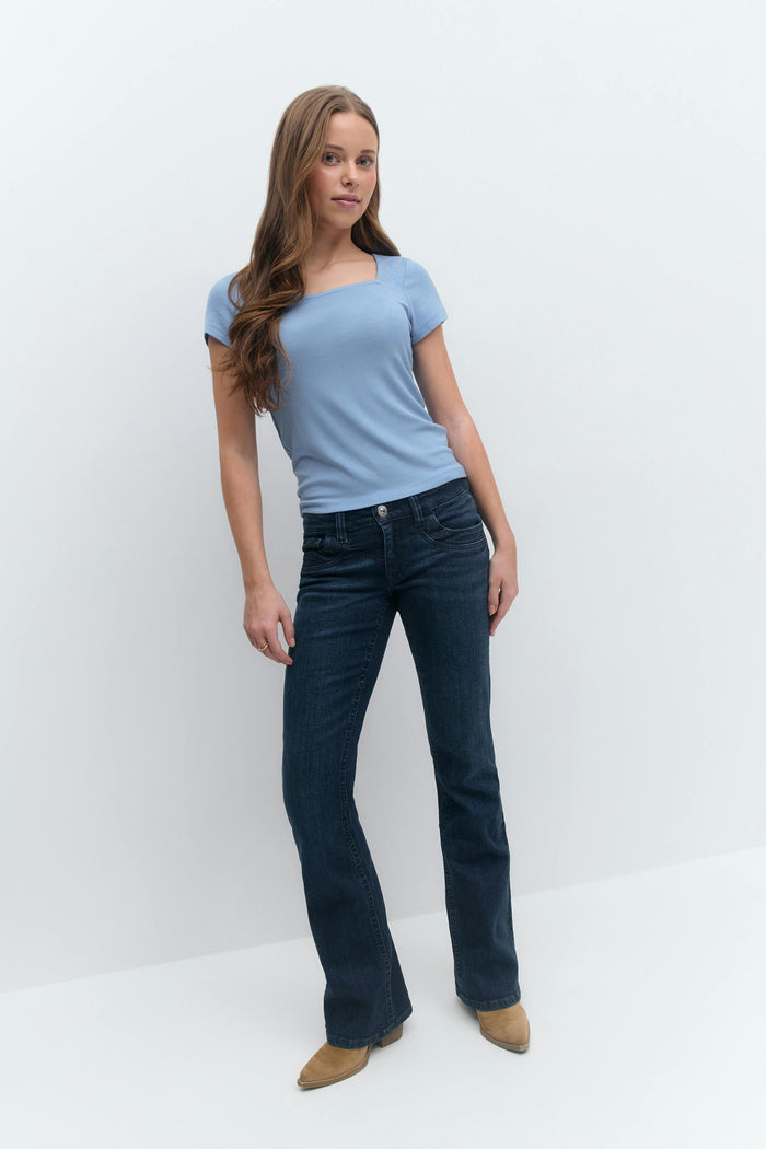 Gallabuxur, low bootcut