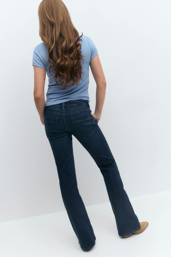 Gallabuxur, low bootcut