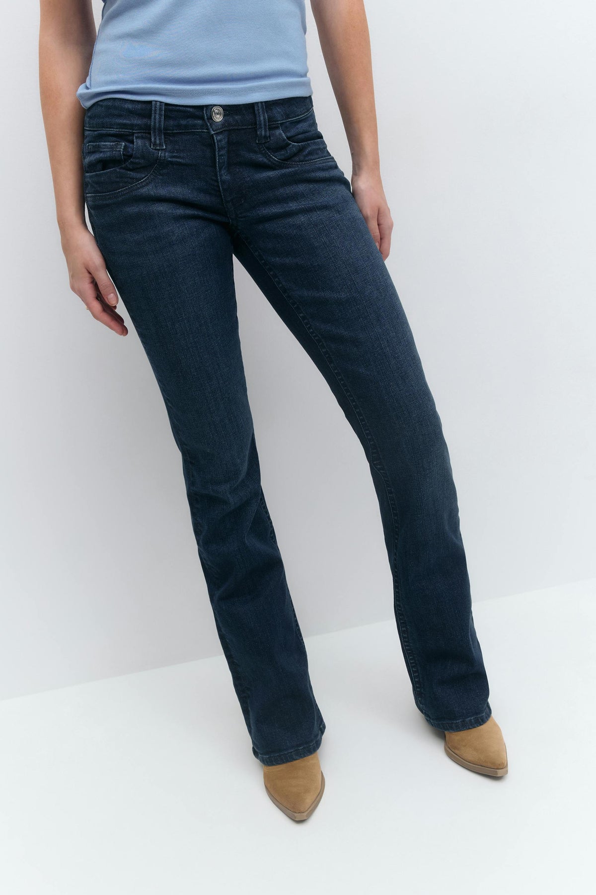 Gallabuxur, low bootcut