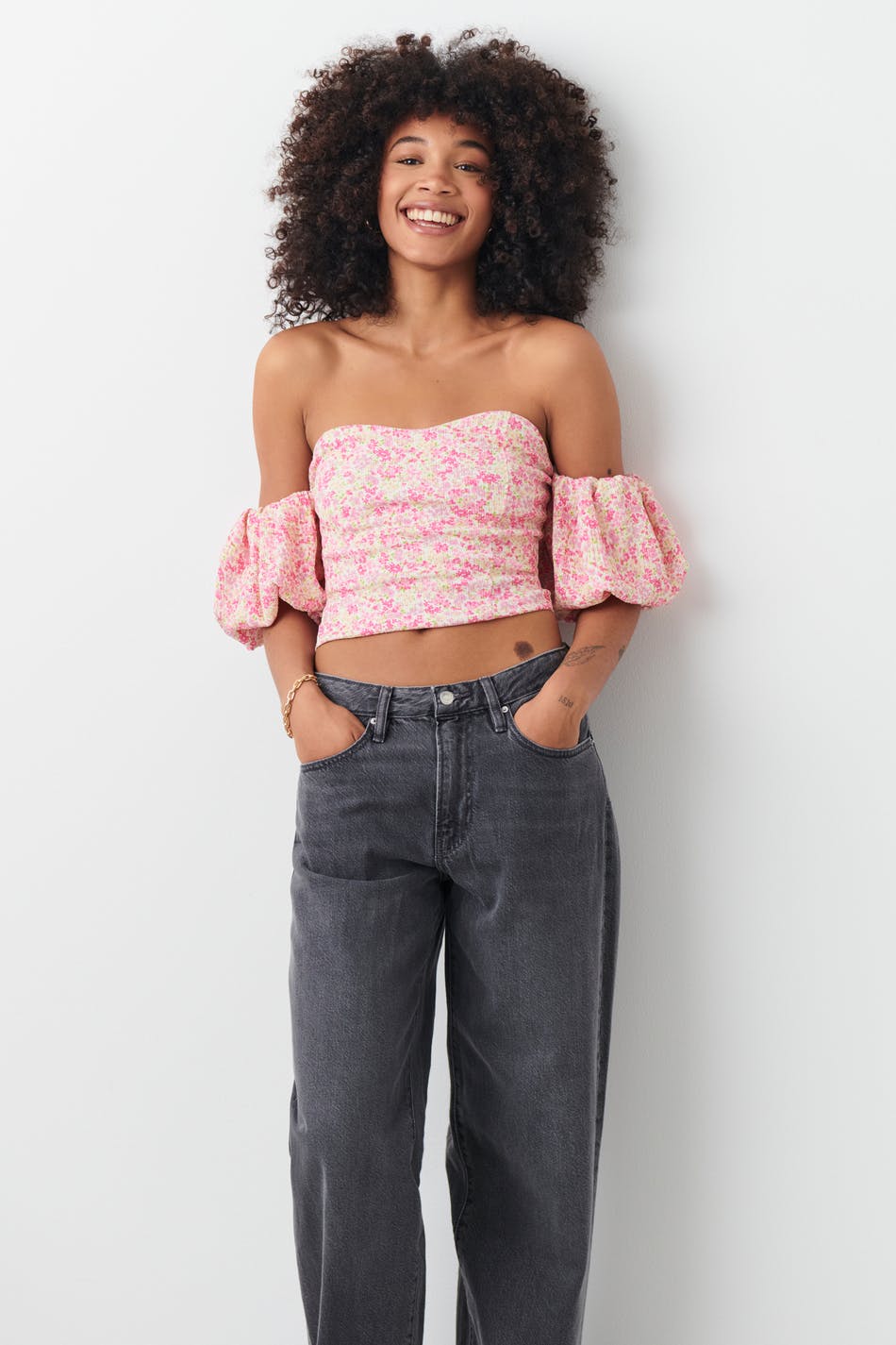 Off shoulder toppur