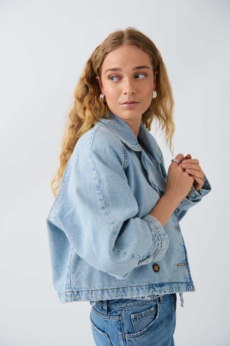 Trench jakki denim