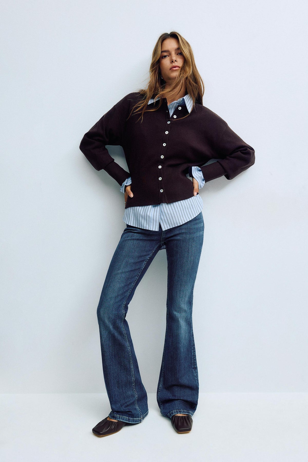 Low waist gallabuxur