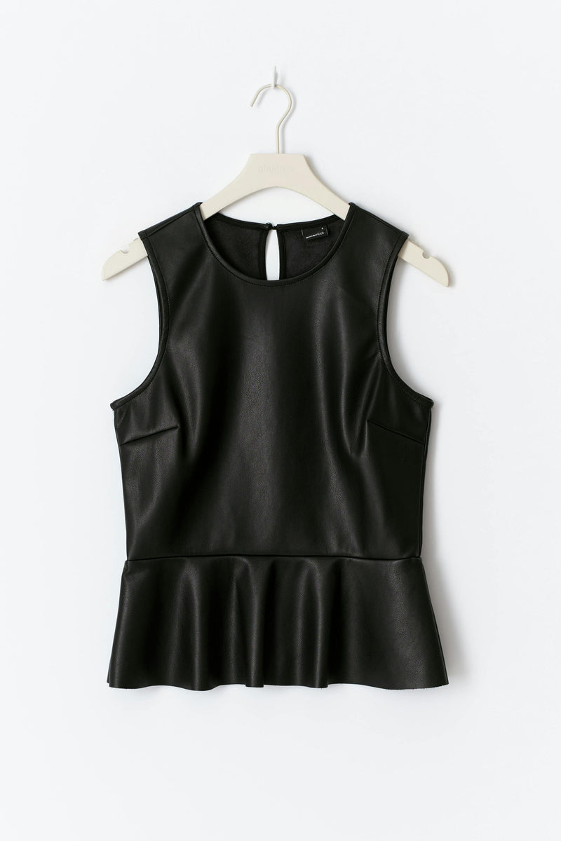 PU peplum toppur