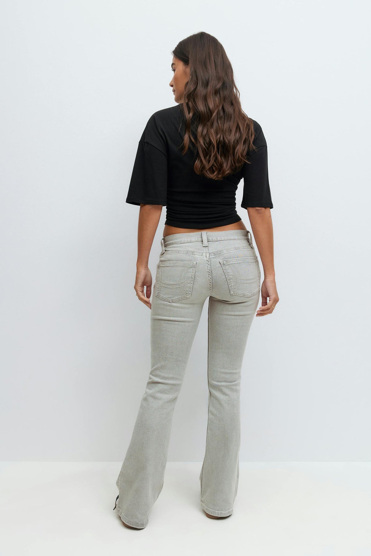 Low bootcut gallabuxur