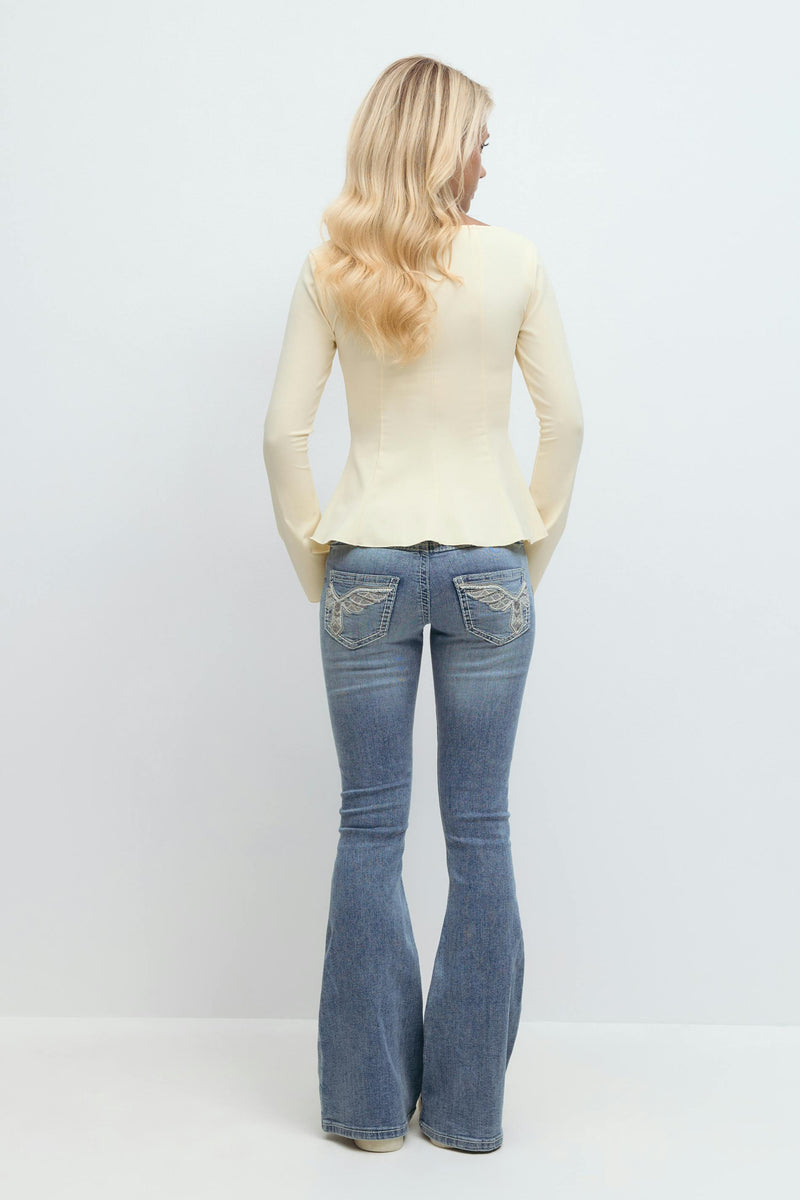 14+ low flare gallabuxur