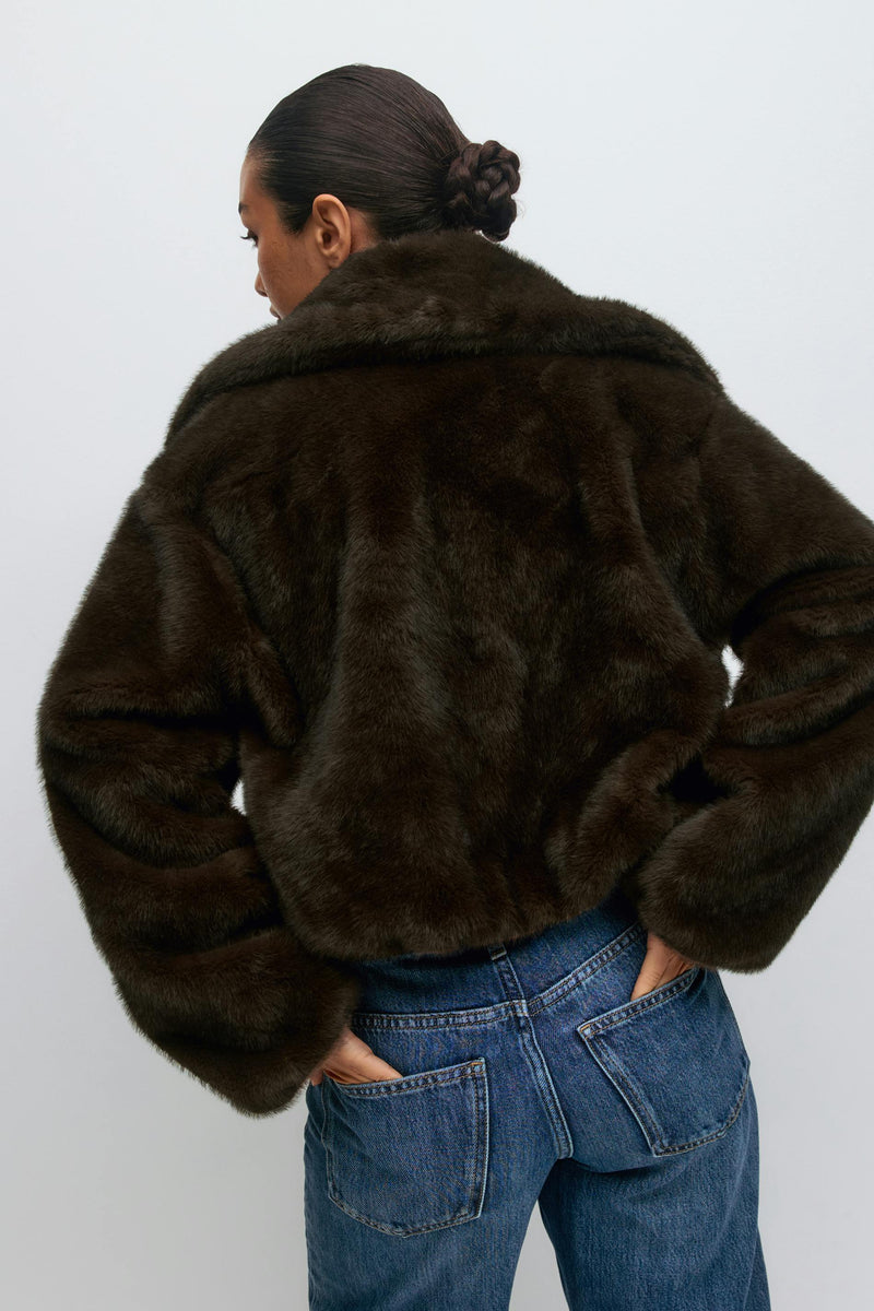 Faux fur jakki