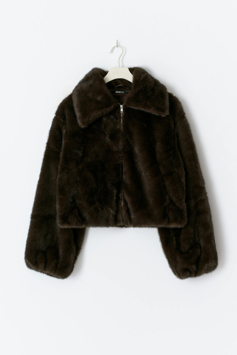 Faux fur jakki