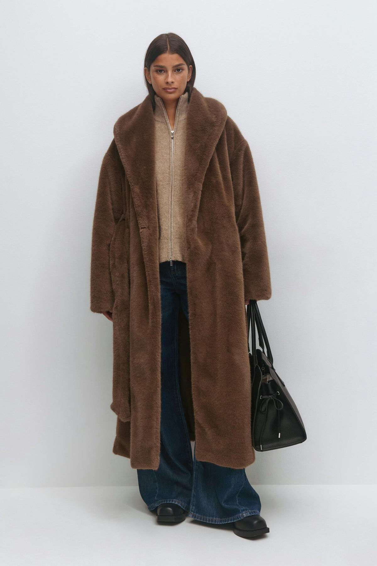 Faux fur kápa