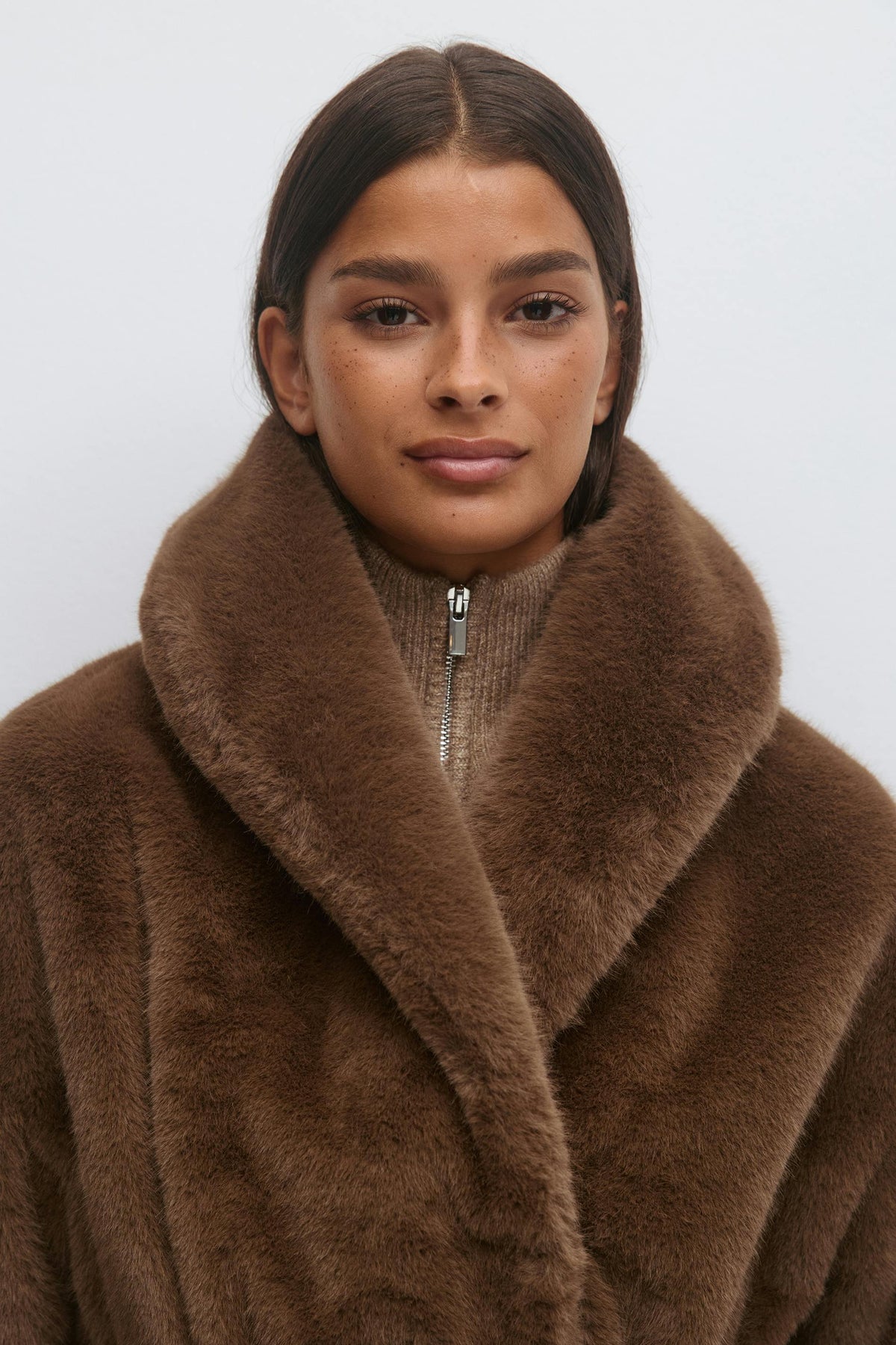 Faux fur kápa