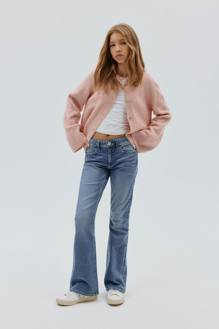 Mid bootcut gallabuxur