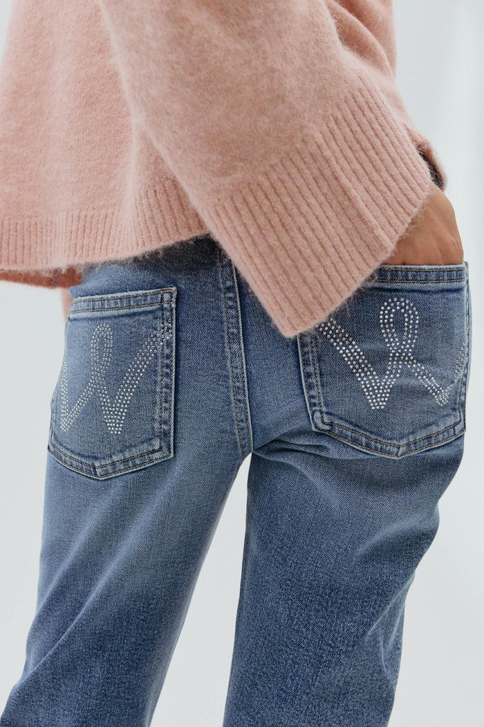 Mid bootcut gallabuxur