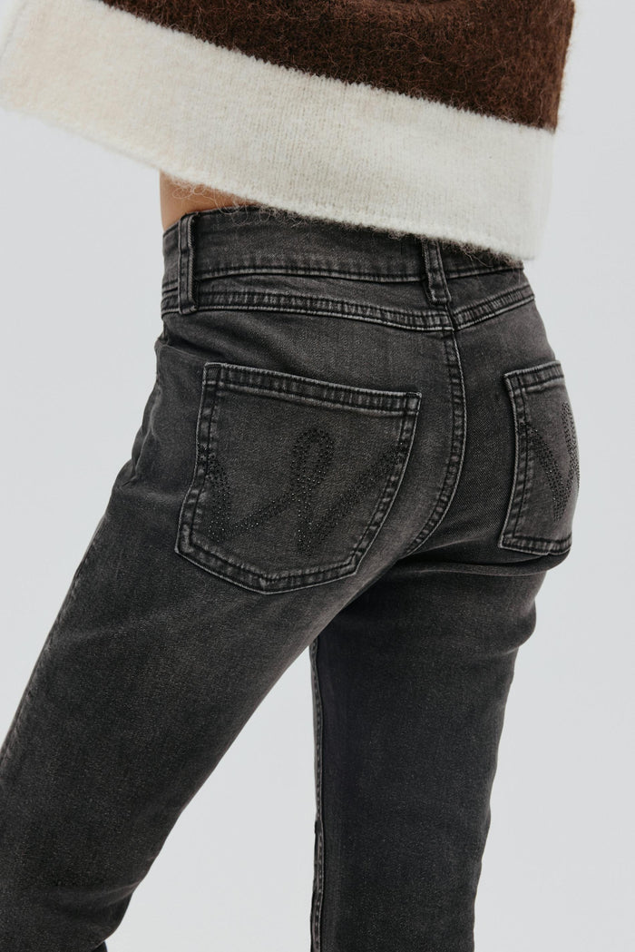 Mid bootcut gallabuxur