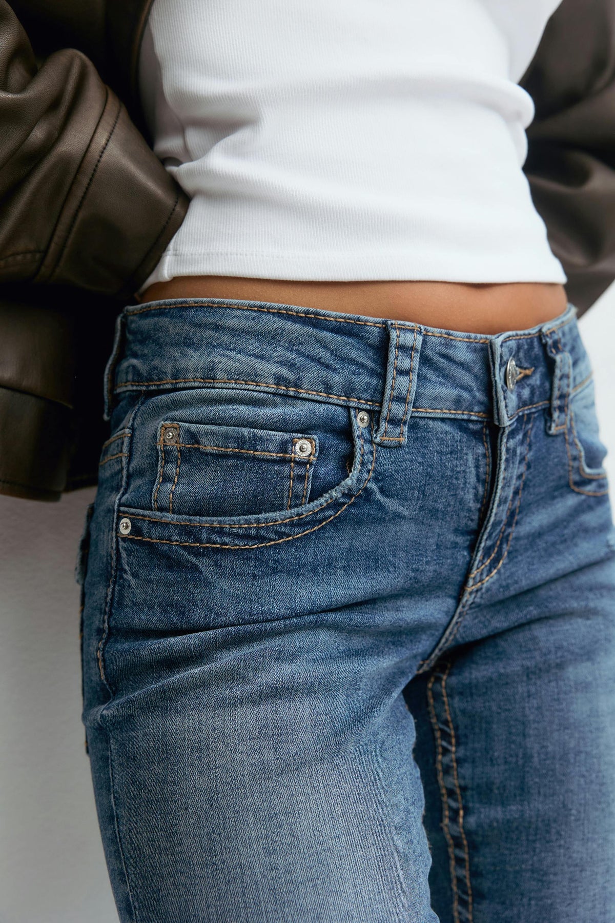 Y2k bootcut gallabuxur