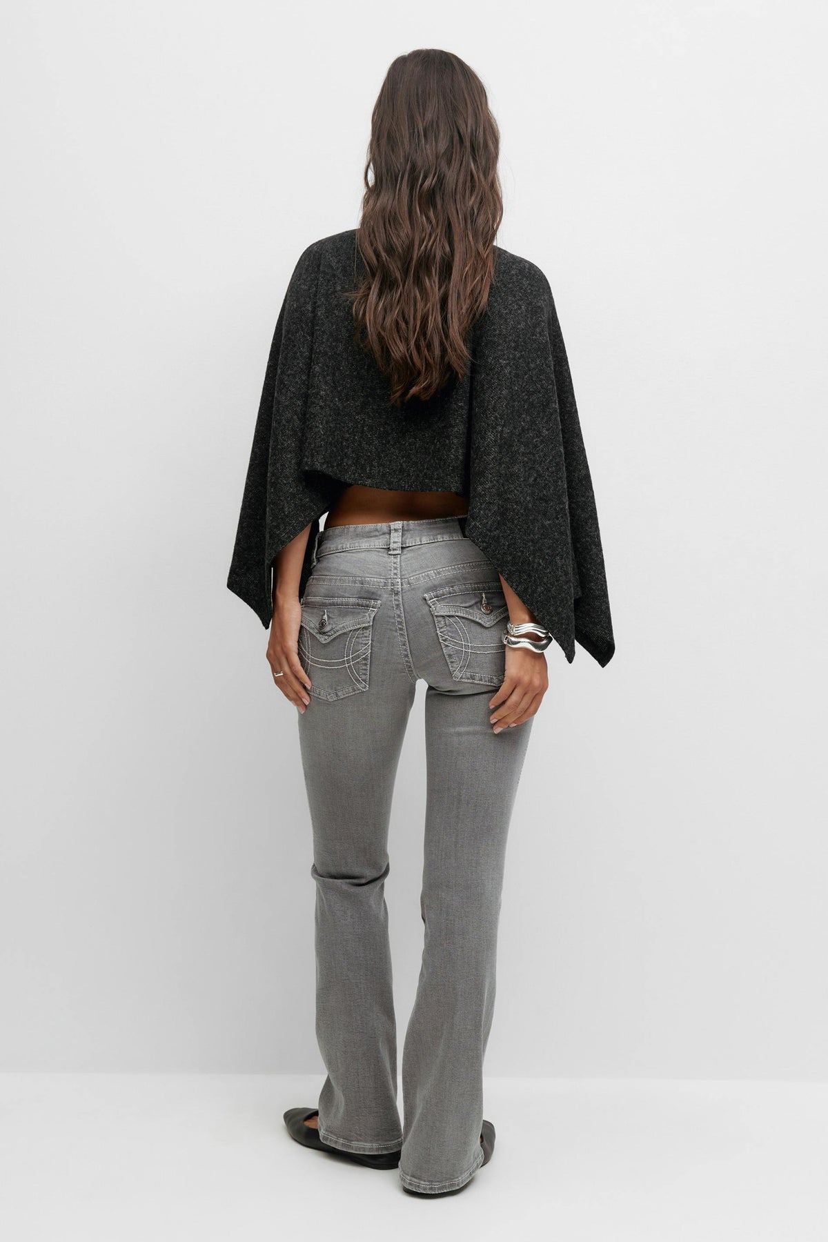 Y2k bootcut gallabuxur