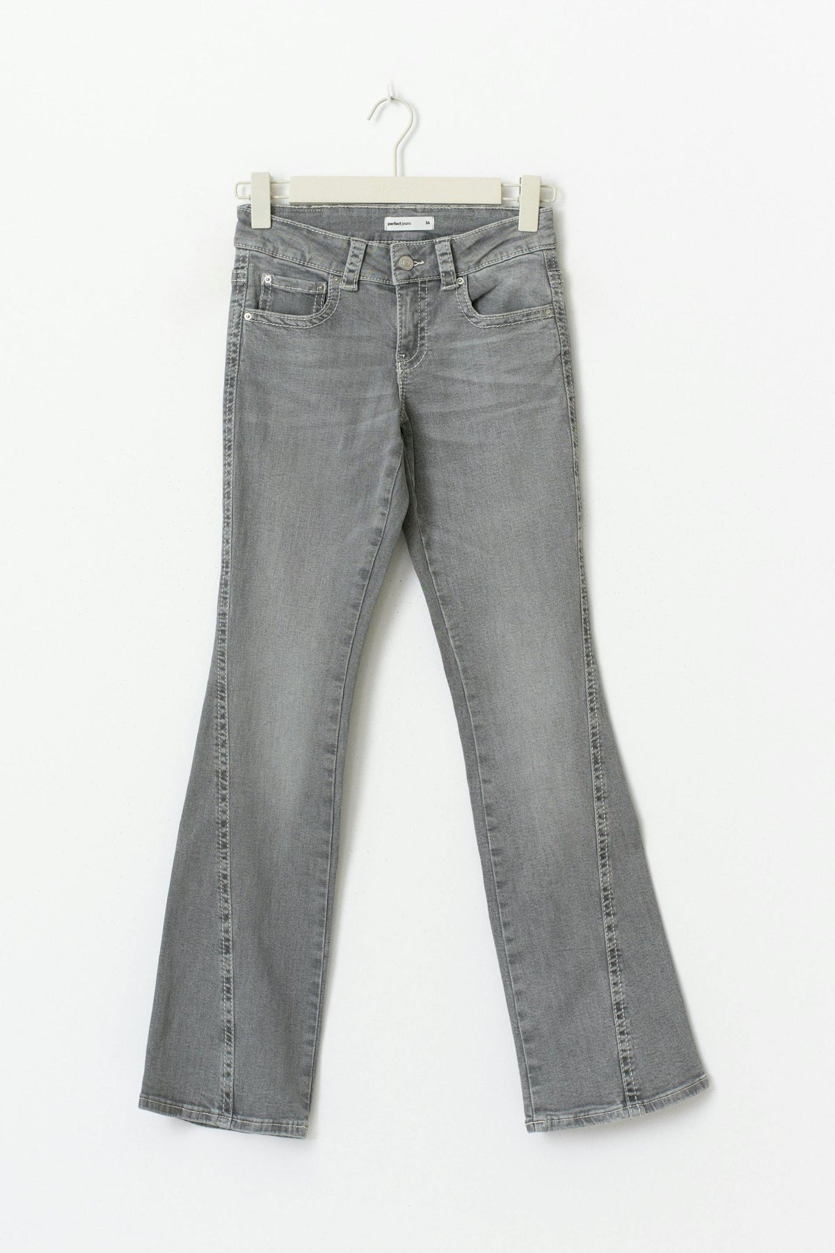 Y2k bootcut gallabuxur