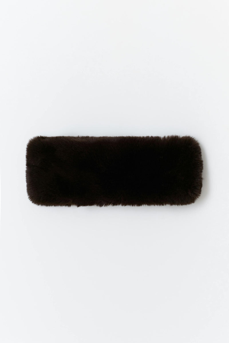 Faux fur eyrnaband
