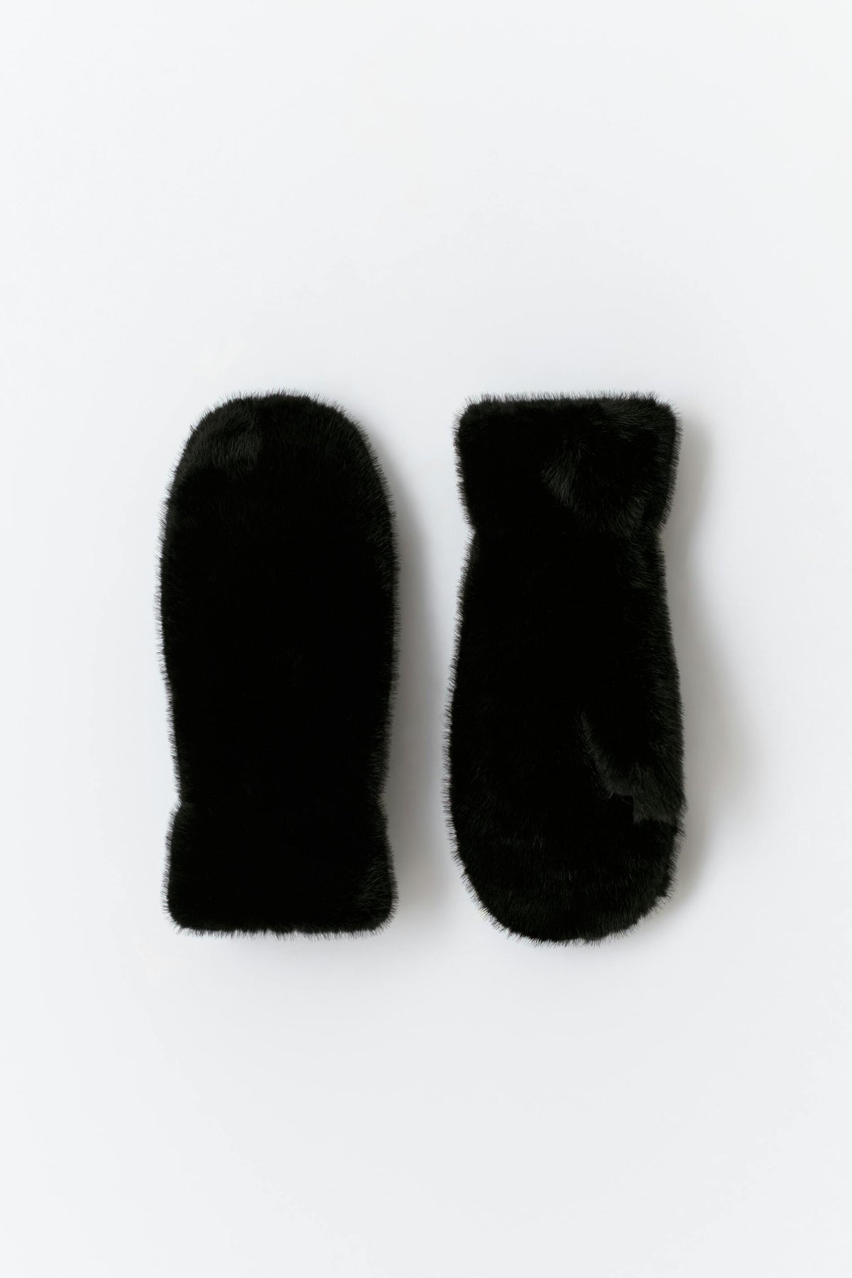 Faux fur vettlingar