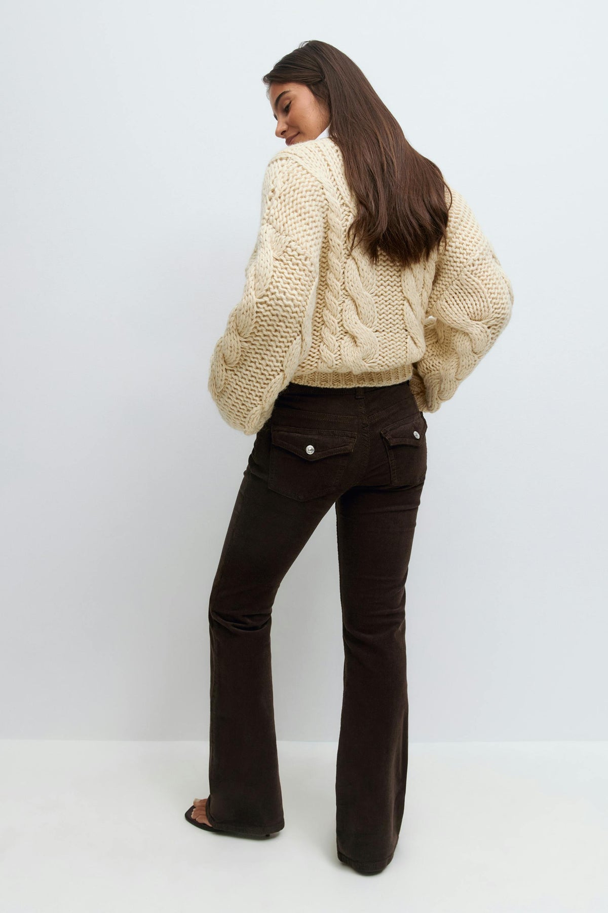 Y2k bootcut gallabuxur