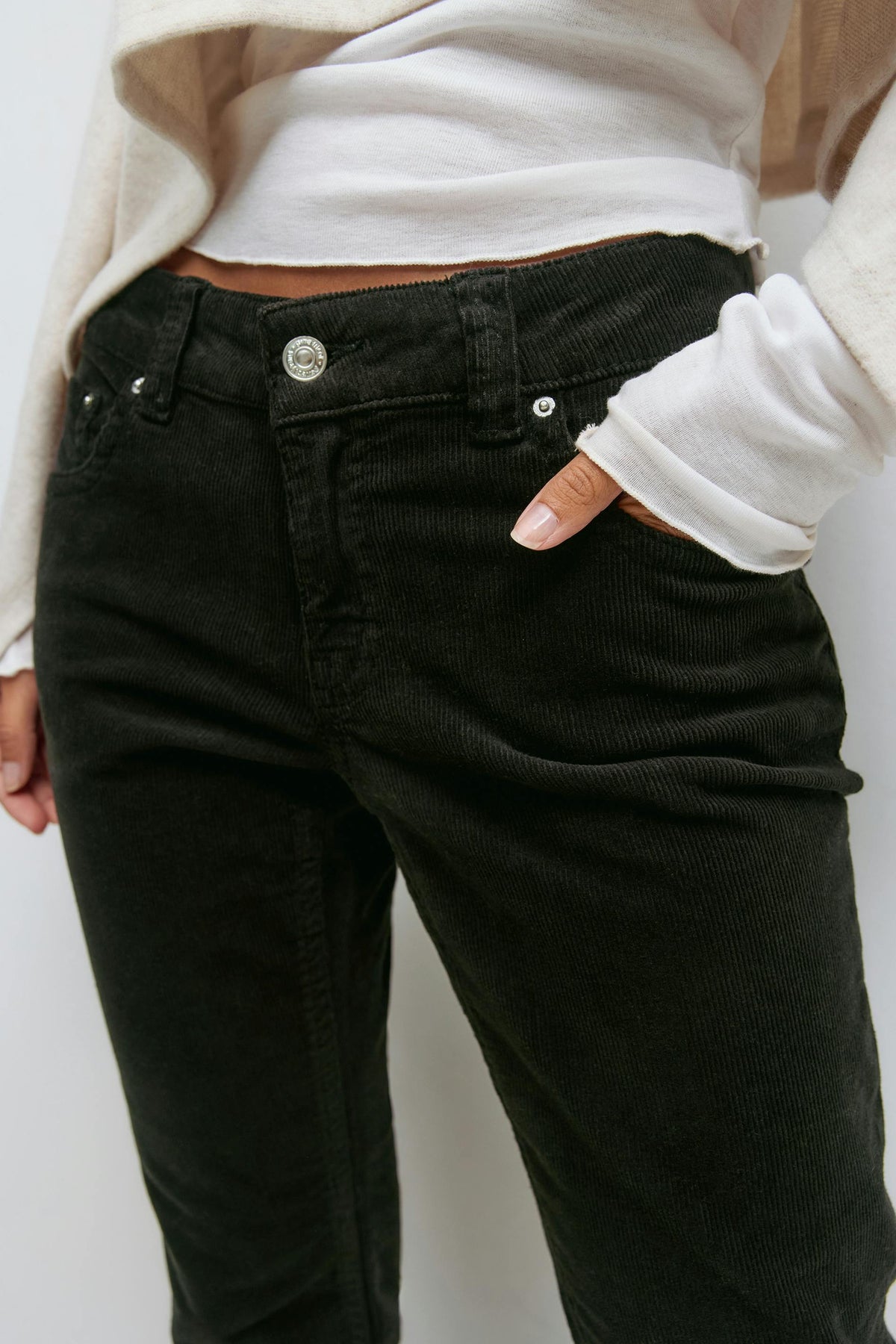 Y2k bootcut gallabuxur