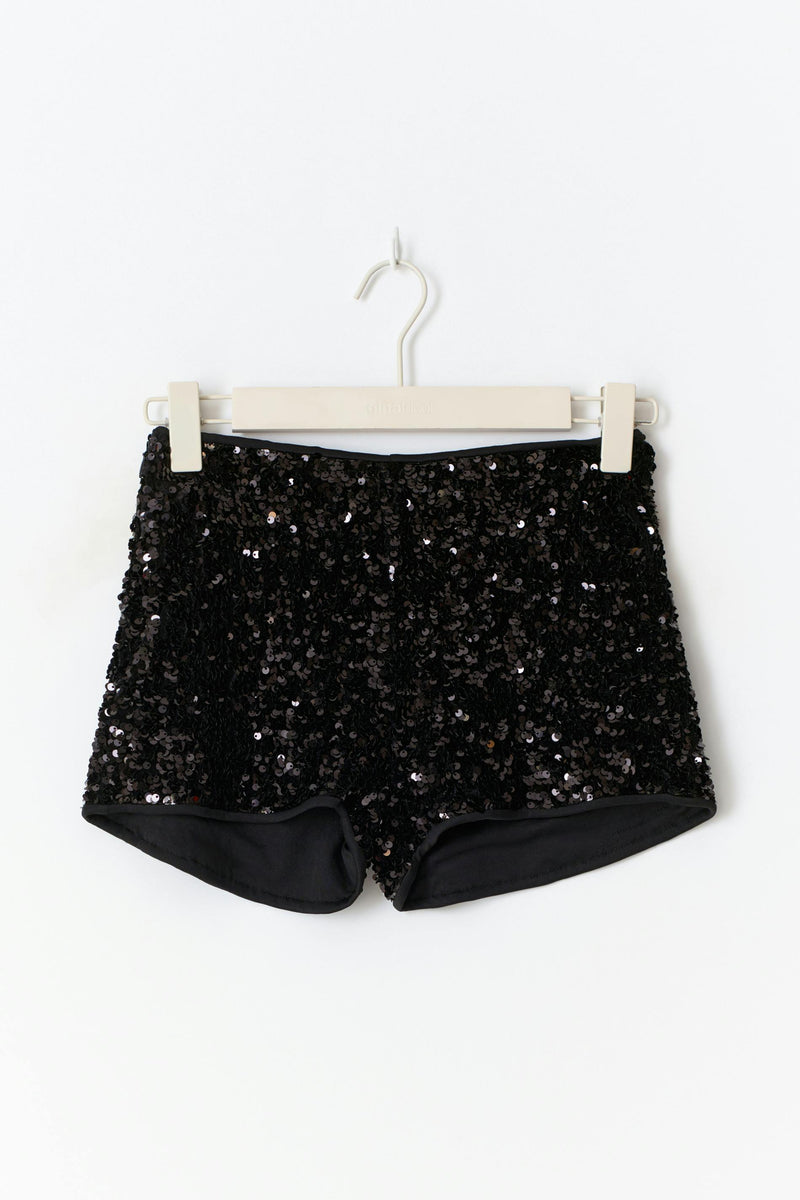 Pallíettu micro stuttbuxur