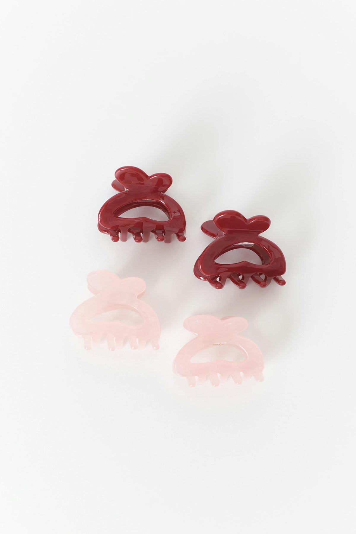 4-pack mini hárklemmur