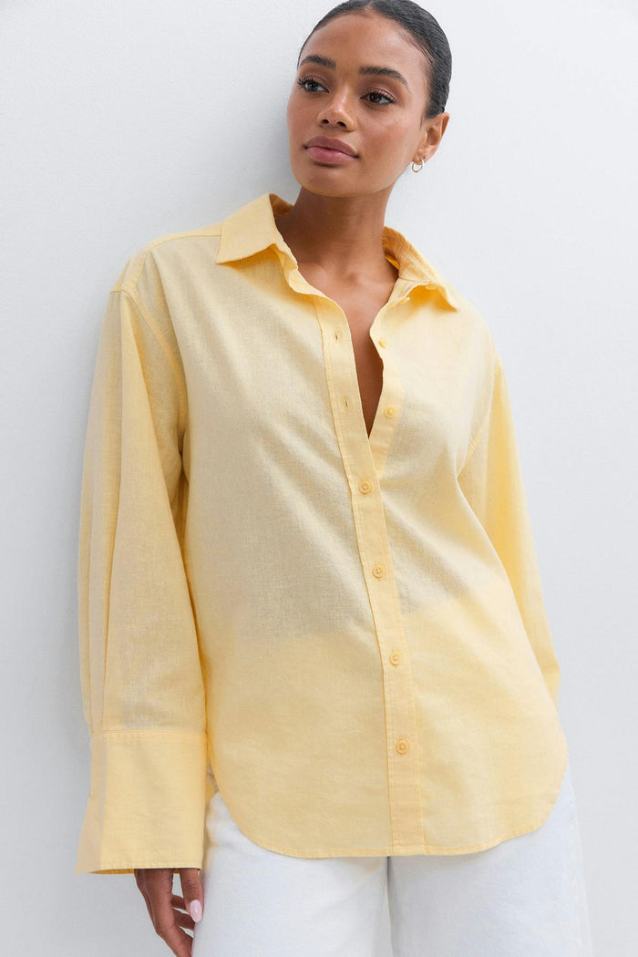 Hör skyrta oversized