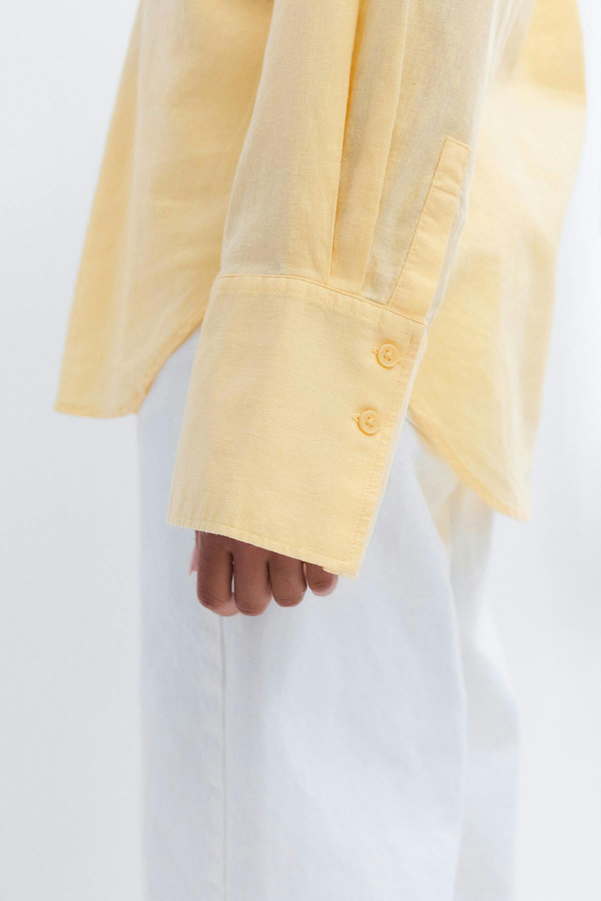 Hör skyrta oversized