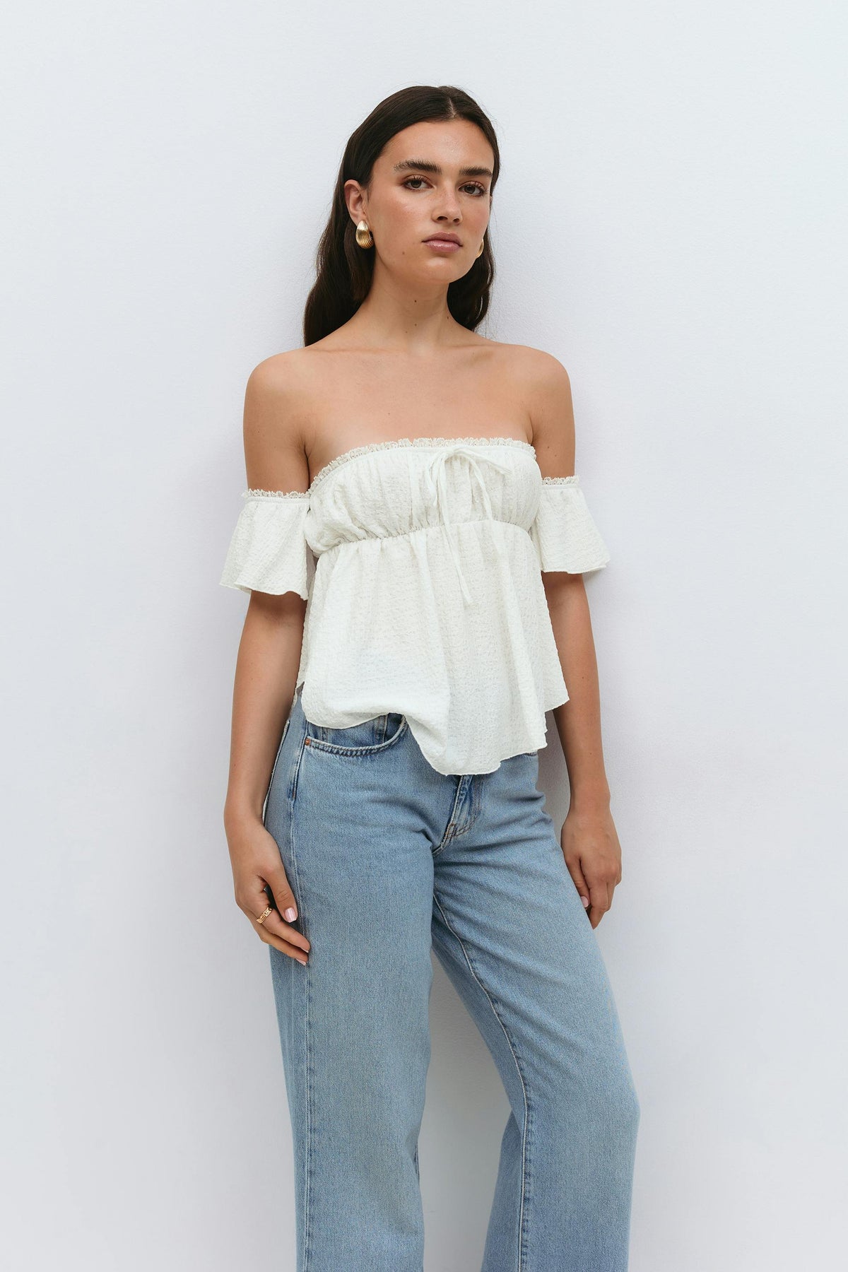 Off shoulder toppur