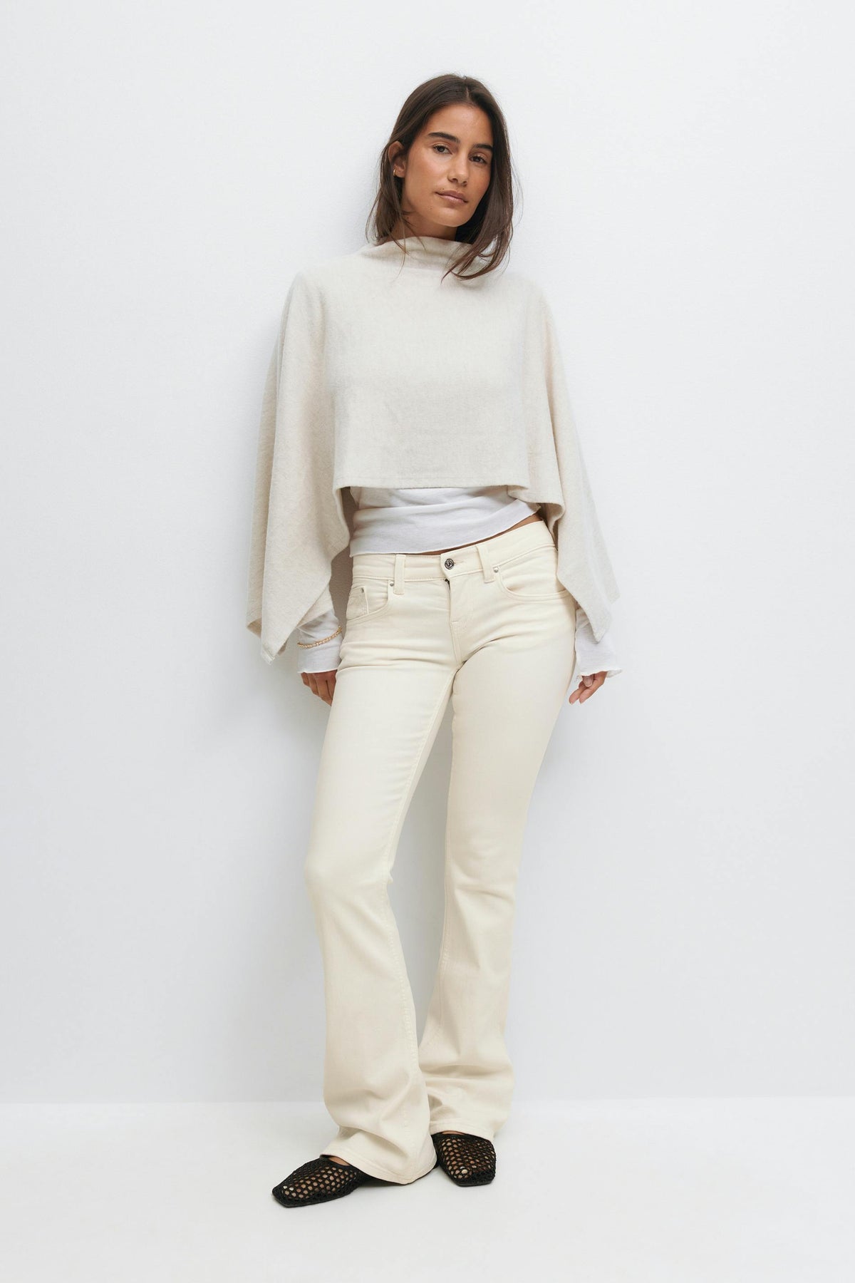 Low bootcut gallabuxur