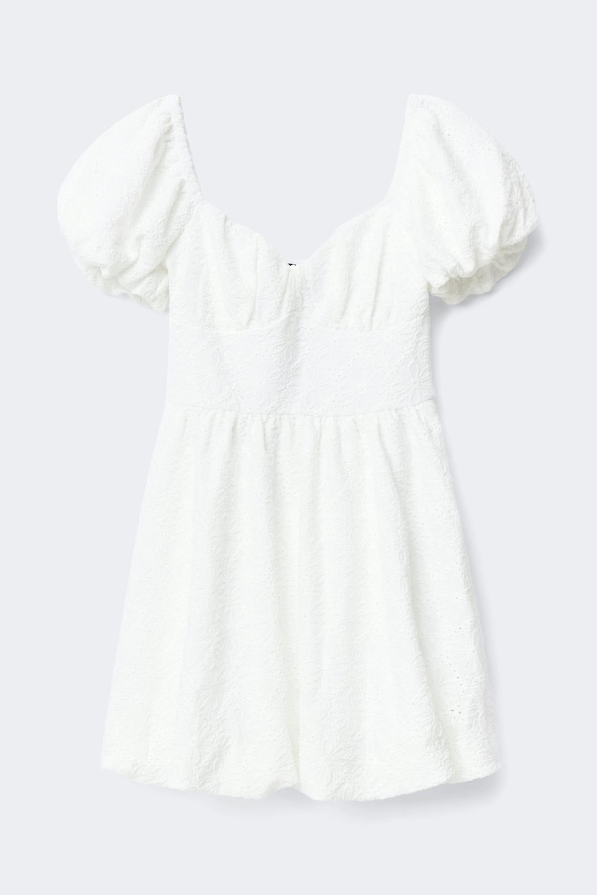 Puff sleeve mini kjóll
