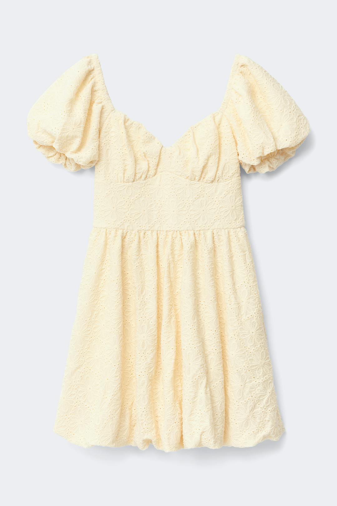 Puff sleeve mini kjóll