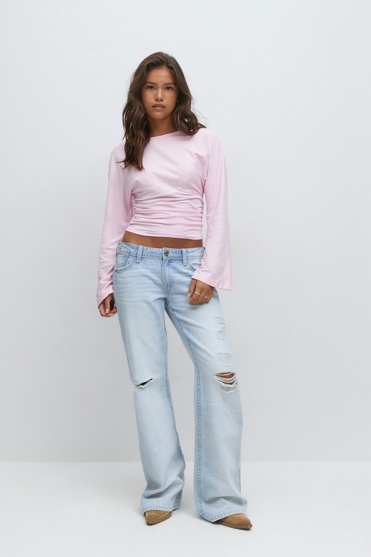 Low waist gallabuxur