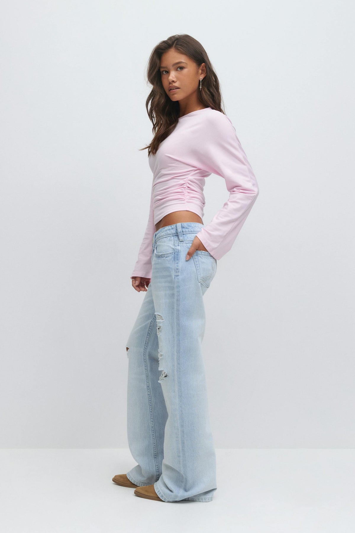 Low waist gallabuxur