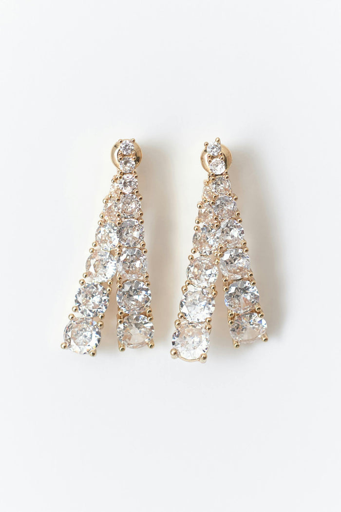 Rhinestone eyrnalokkar