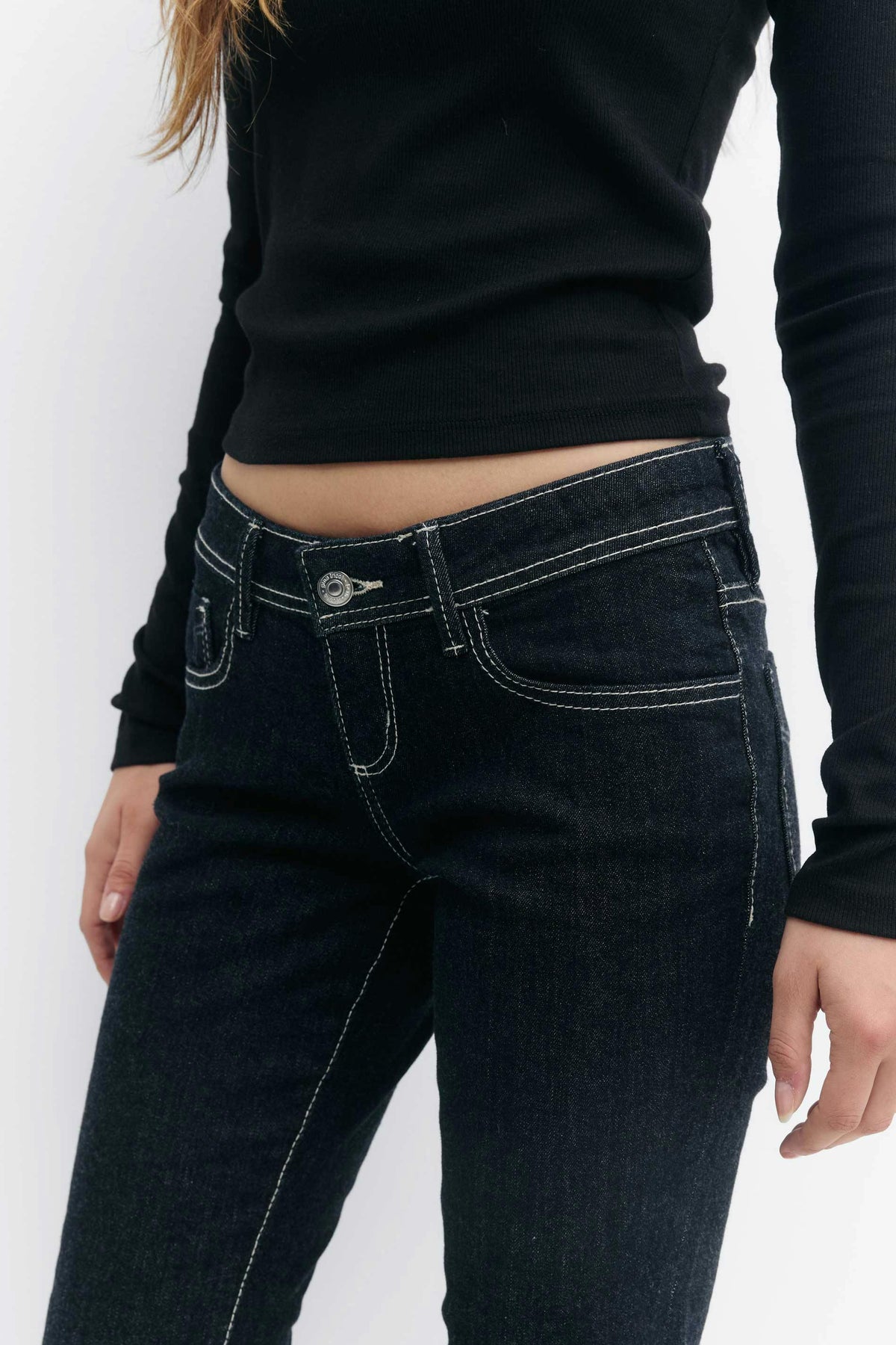 Ultra low flare gallabuxur, petite