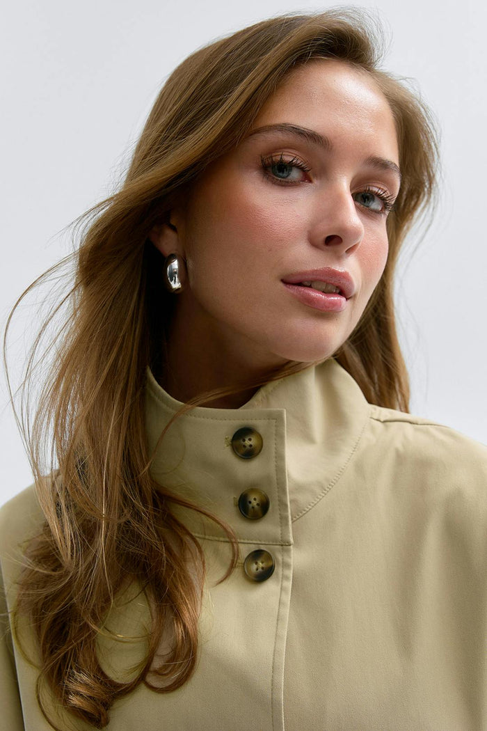 14+ belted trench cape