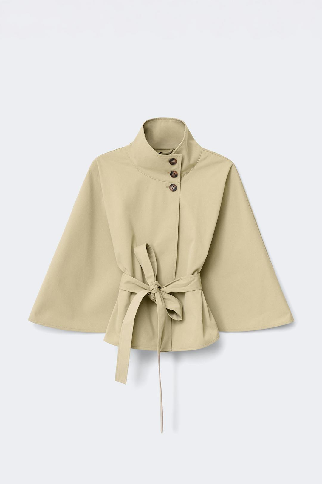 14+ belted trench cape