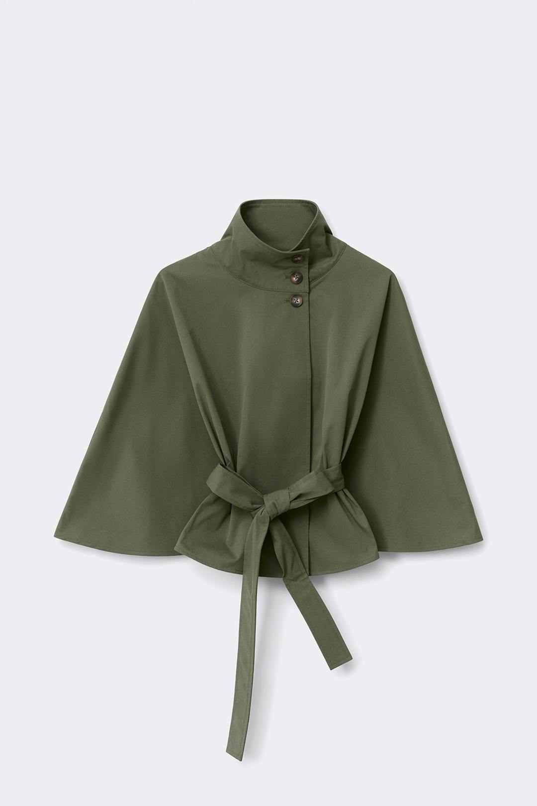 14+ belted trench cape