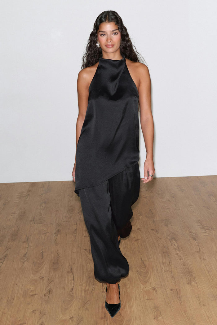 Satín balloon buxur