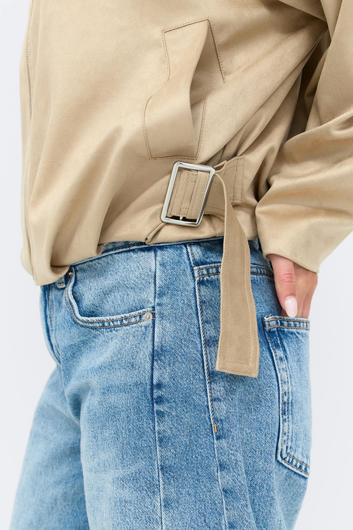 Faux suede jakki