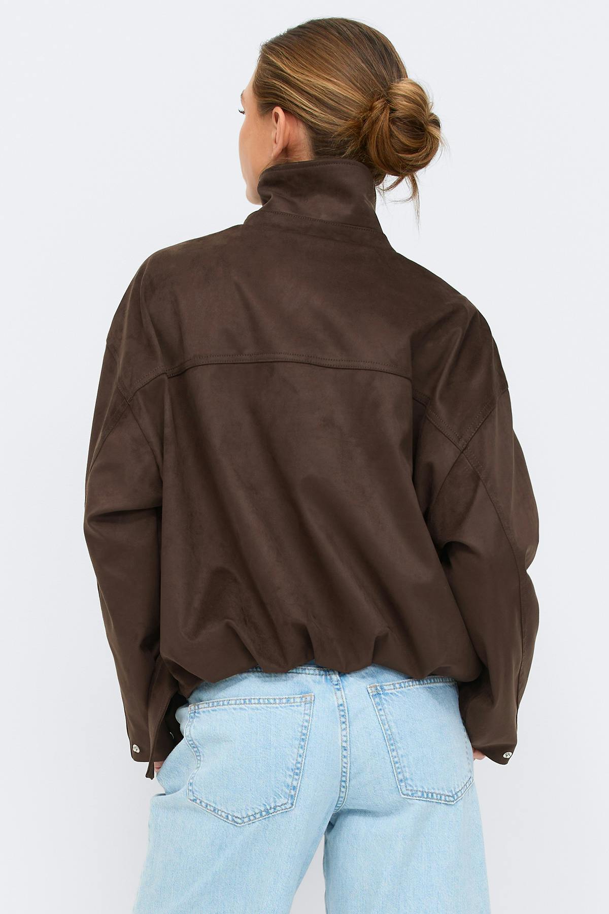 Faux suede jakki