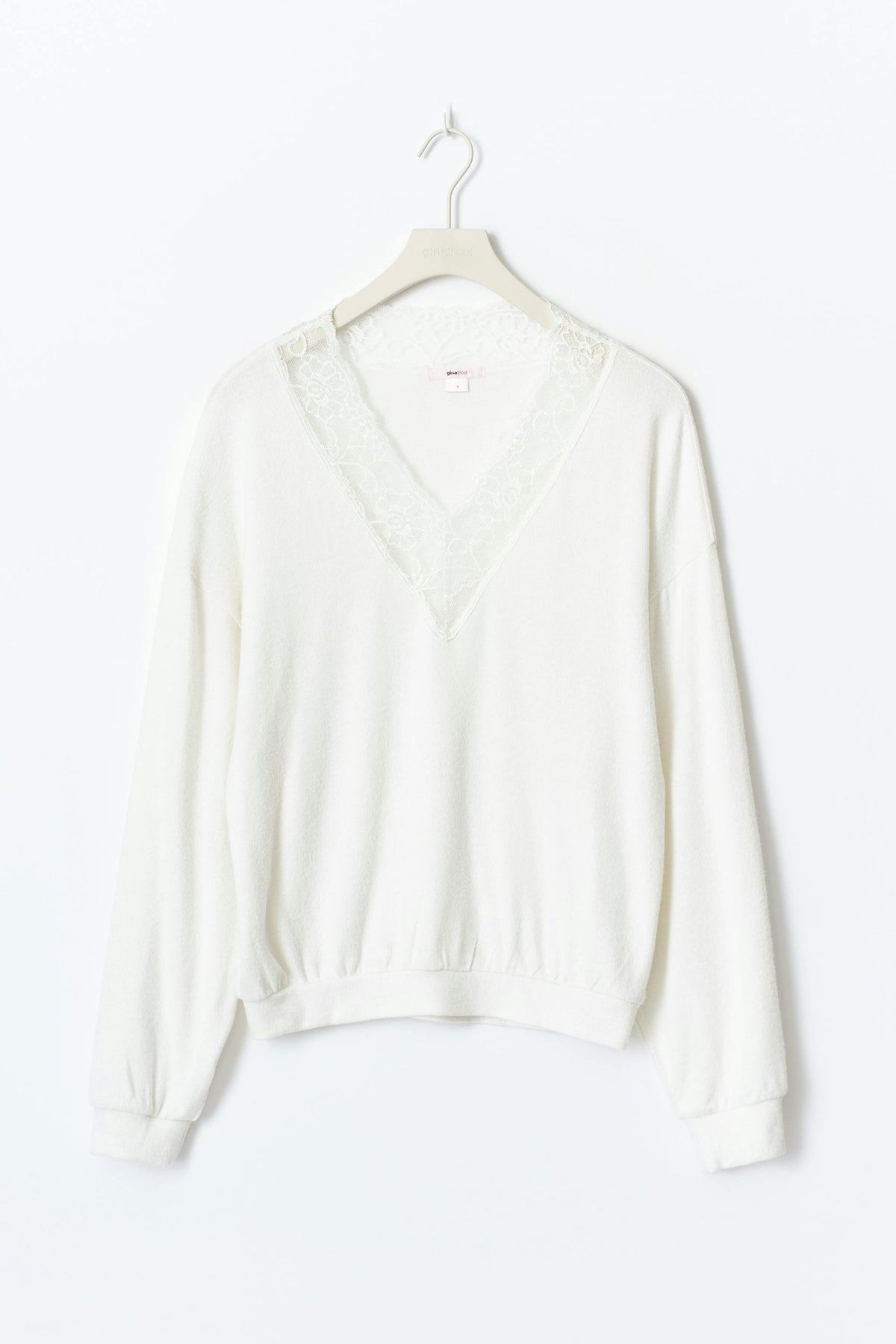 14+ peysa með blúndu