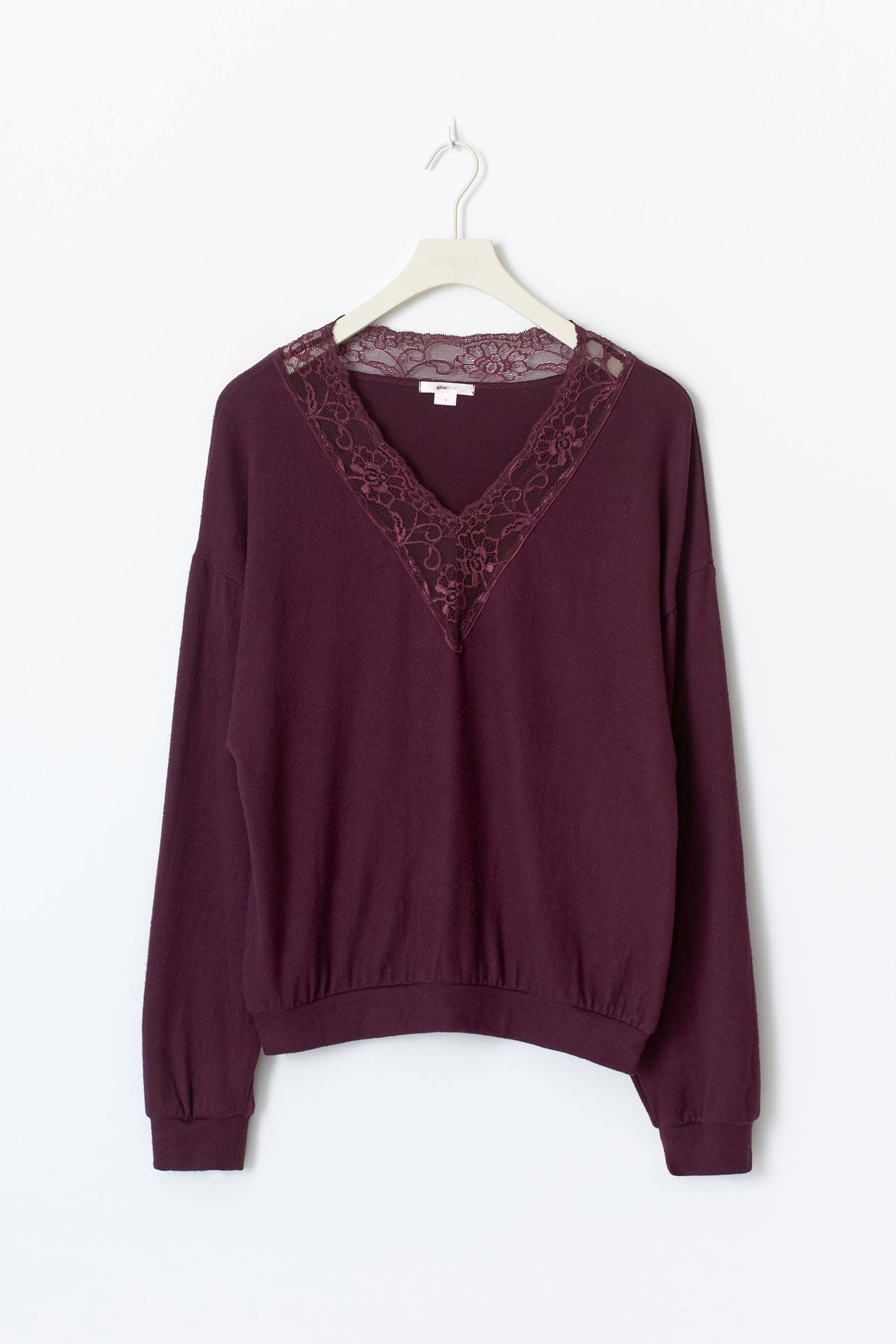 14+ peysa með blúndu