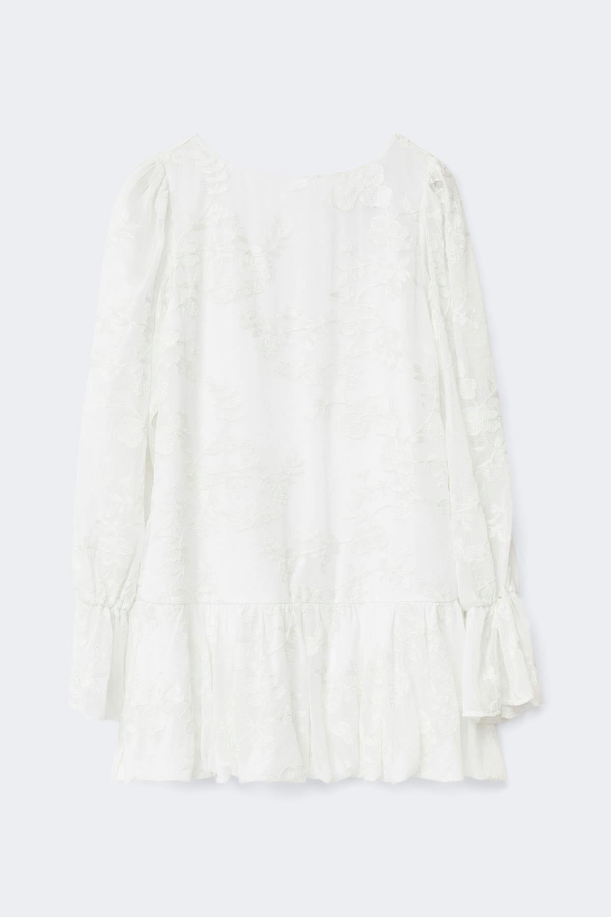 Puff sleeve mini kjóll