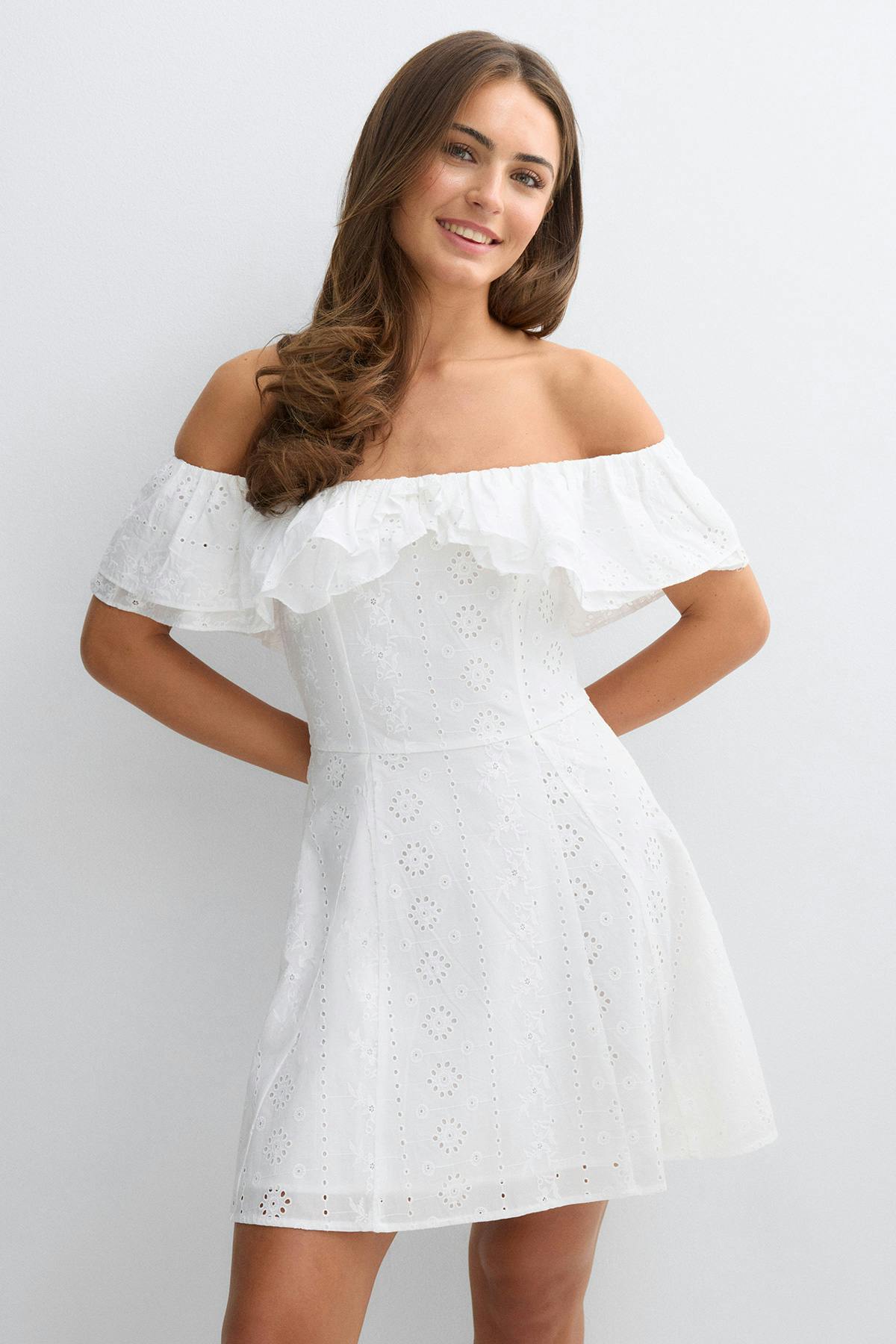 off shoulder kjóll