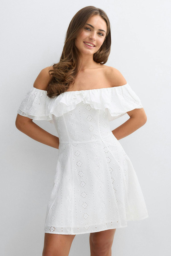 off shoulder kjóll