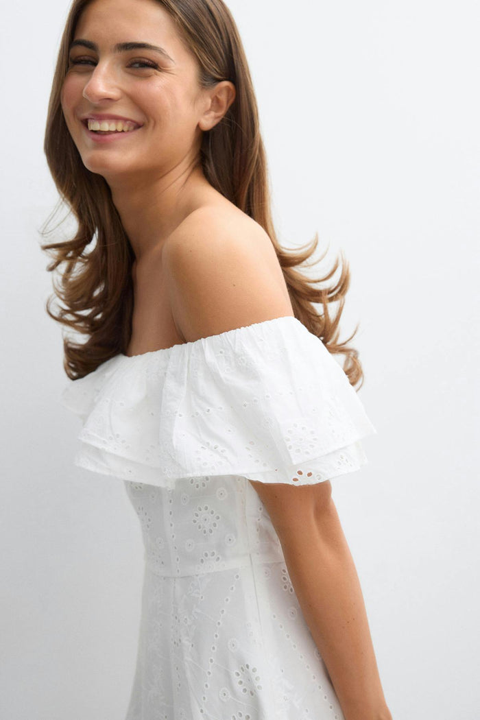 off shoulder kjóll