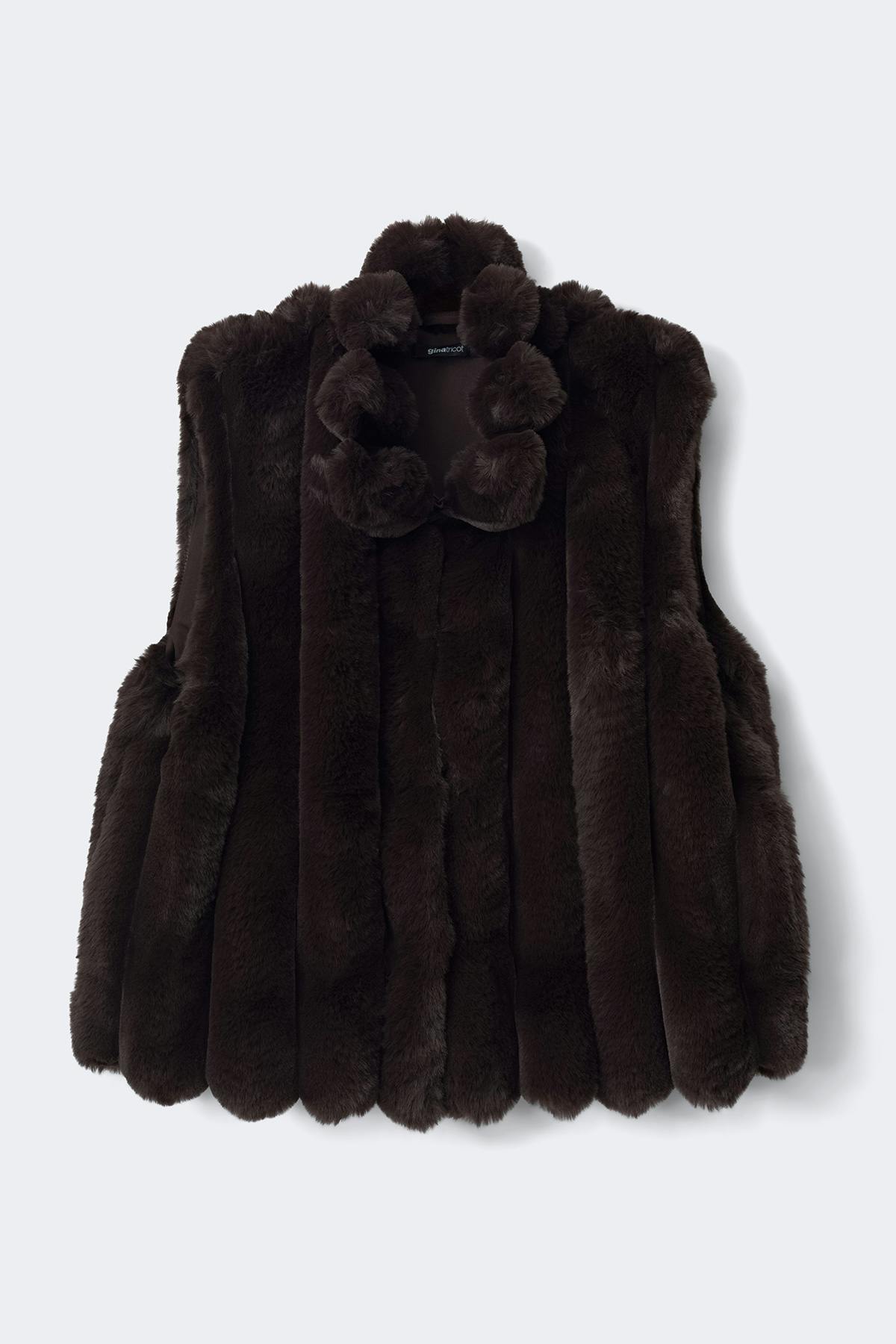 Faux fur vesti