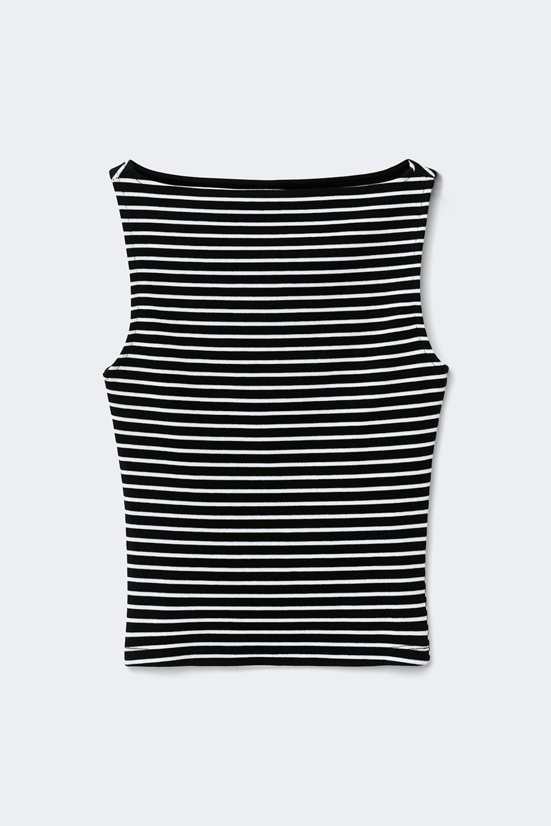 Boatneck toppur